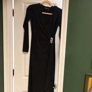 Elegant Black Long Sleeve Dress